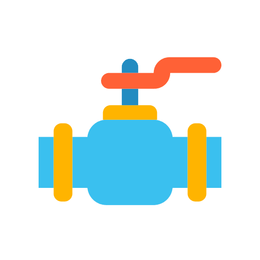 Gate valve pipe tool pressure icon