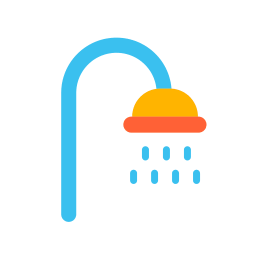 Shower showers hotel furniture and household icon Shower showers hotel furniture and household icon