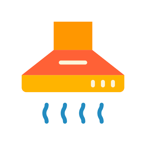 Extractor electronics smoke extraction kitchen hood icon Extractor electronics smoke extraction kitchen hood icon