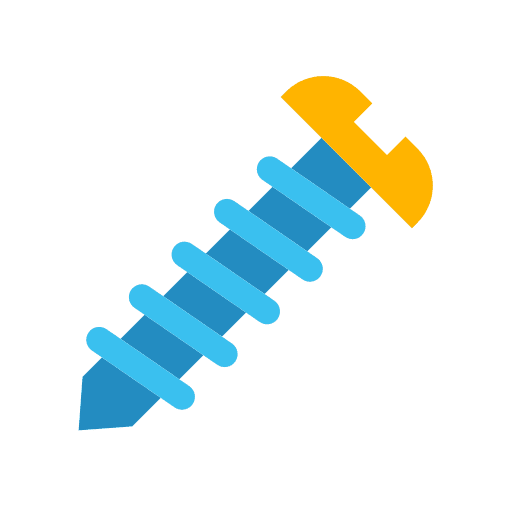 Screw nut bolt construction icon Screw nut bolt construction icon