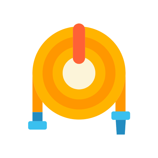 Water hose watering plumbing tube icon Water hose watering plumbing tube icon
