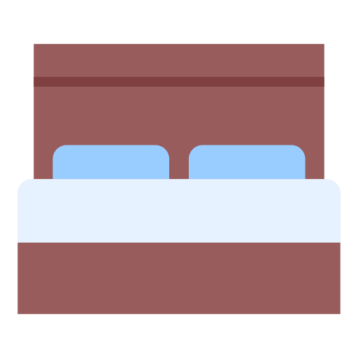 Double bed bedding furniture rest icon Double bed bedding furniture rest icon
