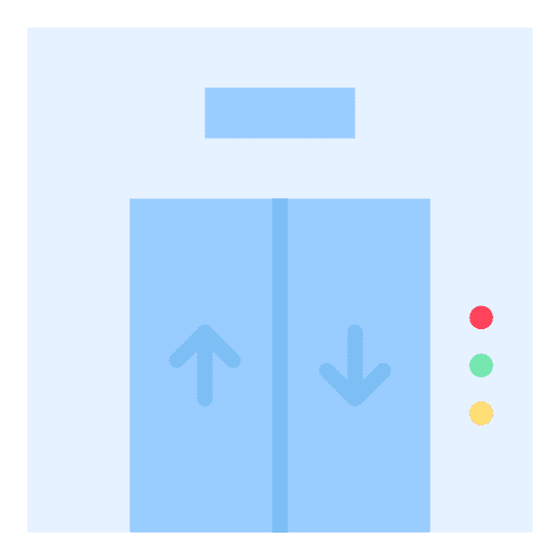 Elevator electronics door floor icon
