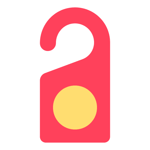 Door hanger door sign do not disturb holidays icon Door hanger door sign do not disturb holidays icon