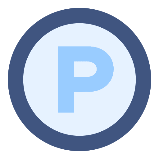 Parking park güell parking letter p icon Parking park güell parking letter p icon