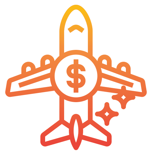 Plane business and finance money beginning icon Plane business and finance money beginning icon