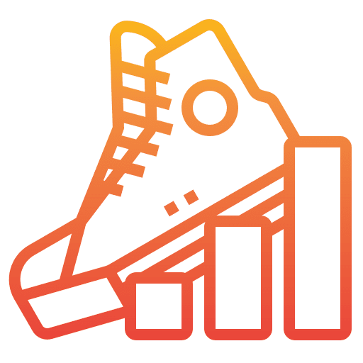 Competition running graph competition icon Competition running graph competition icon