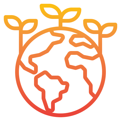 Ecology sustainable green earth planet earth icon