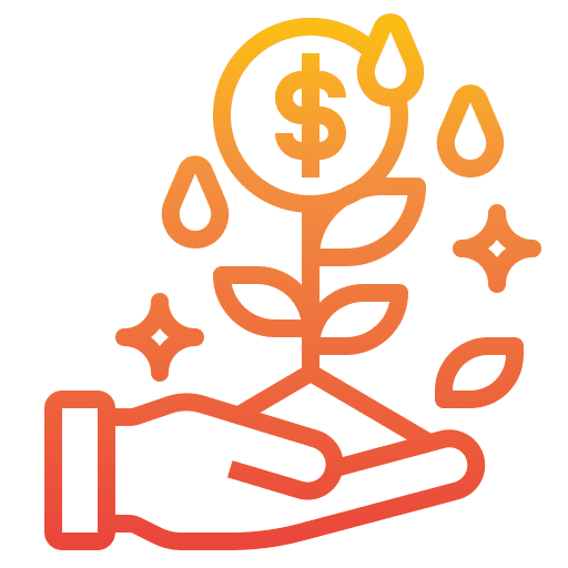 Invesment growth hand invesment icon Invesment growth hand invesment icon