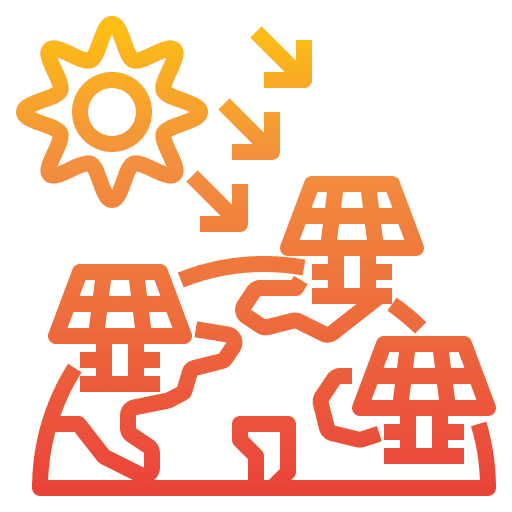 Solar energy green energy green power eco friendly icon