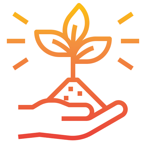 Plant farming and gardening leaf planting icon Plant farming and gardening leaf planting icon