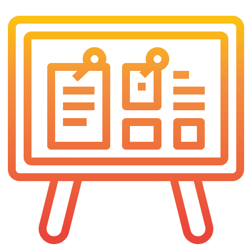 Board school presentation office material icon