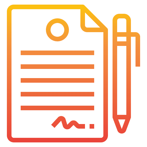 Contract office tools paper files and folders icon Contract office tools paper files and folders icon