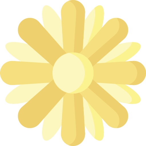 Flower nature golden flowers icon