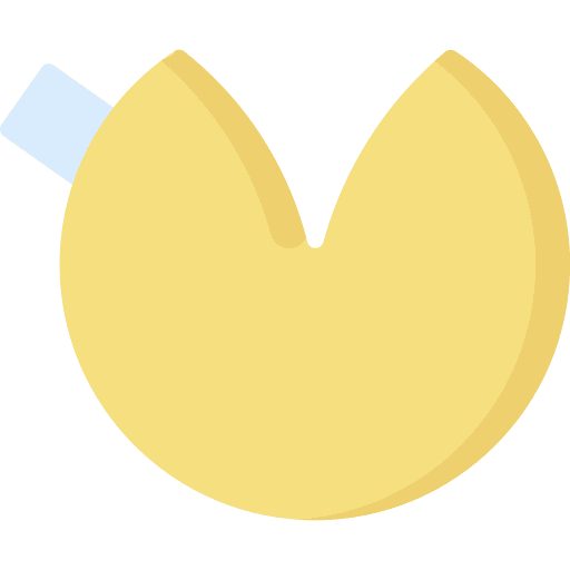 Fortune cookie chinese food luck cookie icon Fortune cookie chinese food luck cookie icon