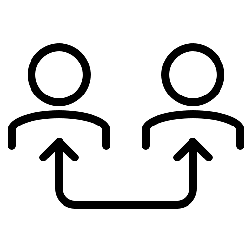 Business people arrows business people schedule icon Business people arrows business people schedule icon