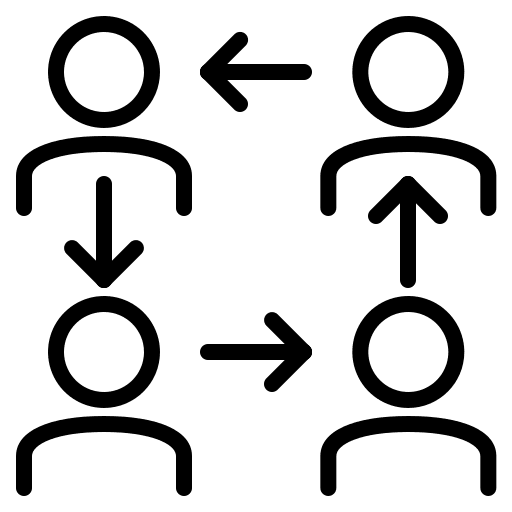 Business people together schedule arrows icon Business people together schedule arrows icon