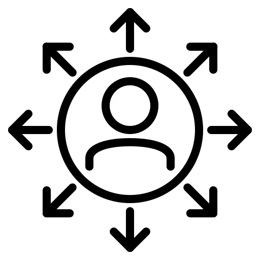 Business people opportunity approach arrows icon Business people opportunity approach arrows icon
