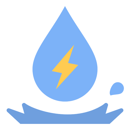 Hydroelectric environment eco friendly alternative icon