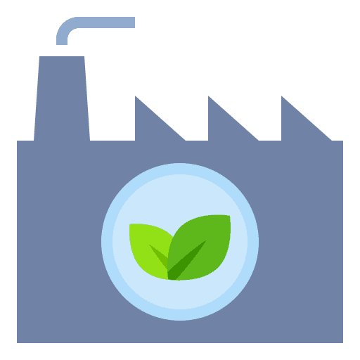Industry eco friendly recycle ecology and environment icon
