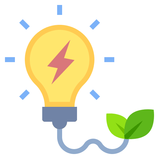 Innovation bulb alternative ecology and environment icon