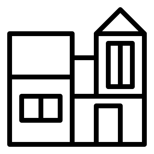 House building city residence icon