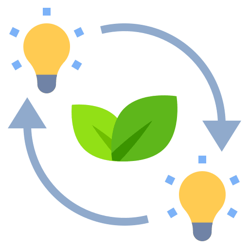 Renewable technology ecology and environment green icon