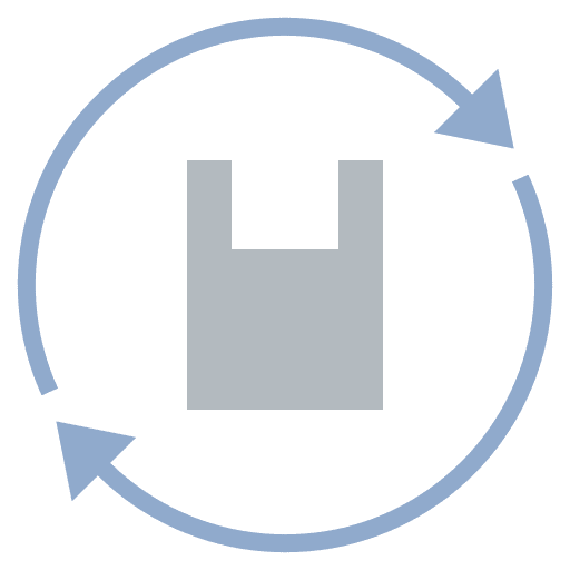 Reuse plastic recycle pollution icon