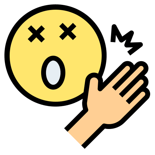 Face hit attack face icon
