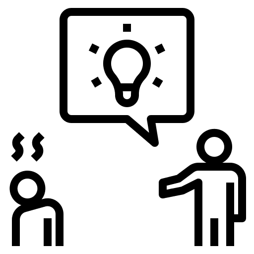 Guide friend advisor guide icon Guide friend advisor guide icon