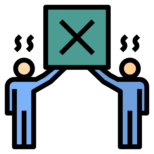 Avoid cooperation resistance conflict icon