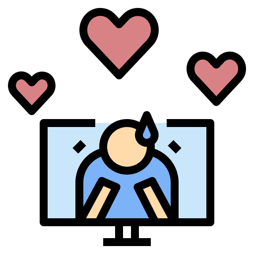 Encourage online love cyber bullying icon Encourage online love cyber bullying icon