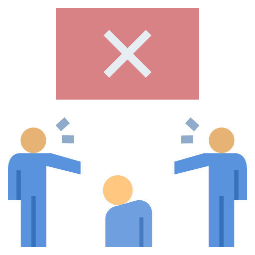 Harassment miscellaneous discrimination bully icon