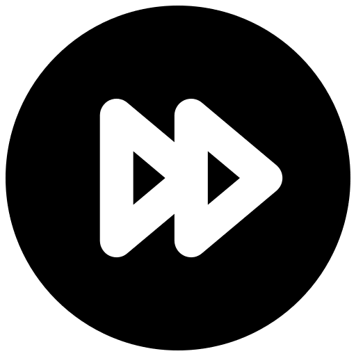 Fast forward multimedia interface direction icon Fast forward multimedia interface direction icon