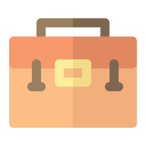 Suitcase bag business job icon Suitcase bag business job icon