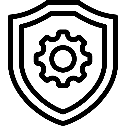 Shield gear configuration cog icon