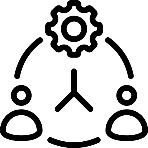 Process process management responsibility icon Process process management responsibility icon