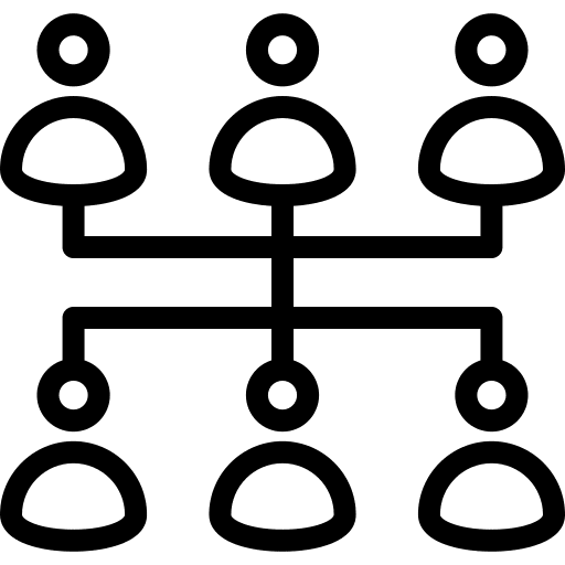 Organization employee collaboration organization icon Organization employee collaboration organization icon