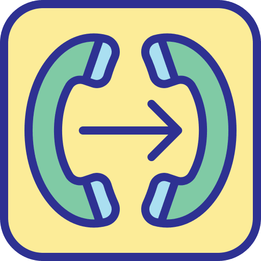Conversation direction left and right arrows transfer icon Conversation direction left and right arrows transfer icon