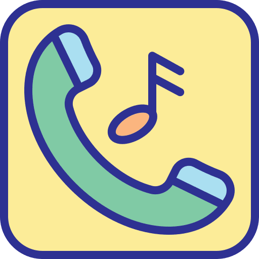 Ringtone telephone call interface phone set icon Ringtone telephone call interface phone set icon