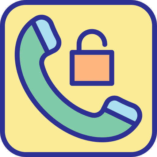 Unlock call lock open icon Unlock call lock open icon