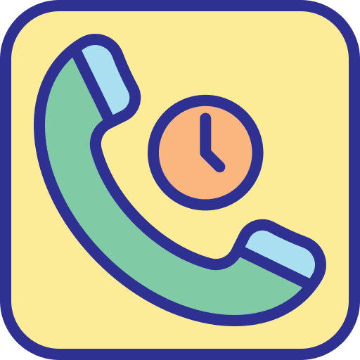Call clock left and right arrows transfer icon Call clock left and right arrows transfer icon