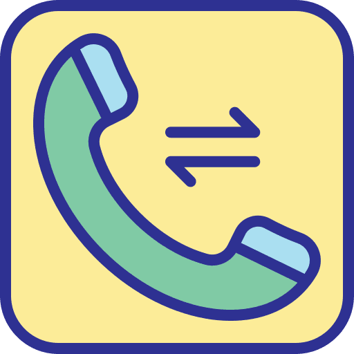 Call phone call left and right arrows call icon Call phone call left and right arrows call icon
