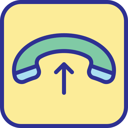 Incoming call phone receiver ui communications icon Incoming call phone receiver ui communications icon