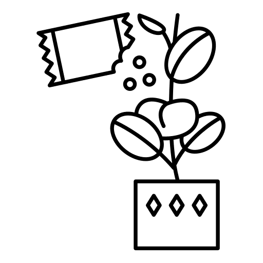 Fertilization botany fertilization gardening icon
