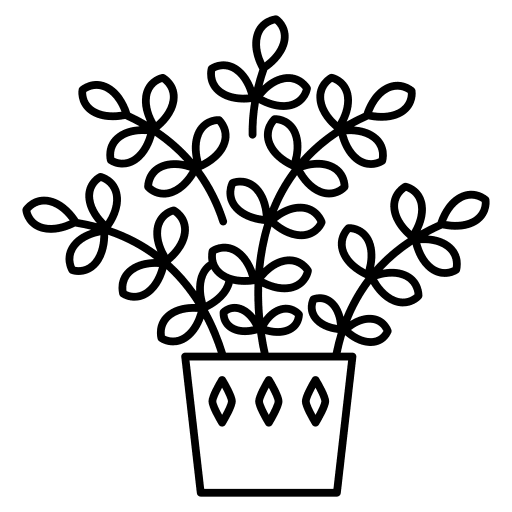 House plants flower botany farming and gardening icon House plants flower botany farming and gardening icon