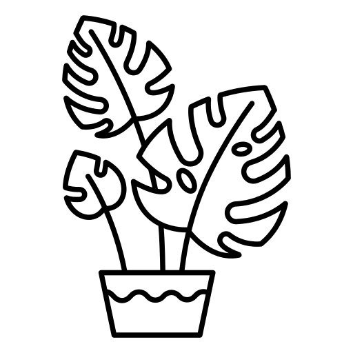 Monstera gardening botany house plants icon Monstera gardening botany house plants icon