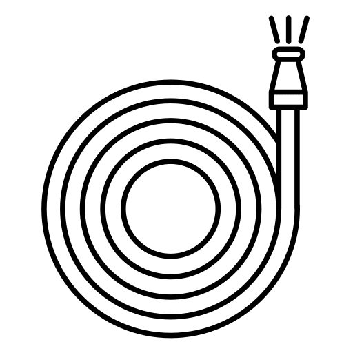 Water hose house plants care botany icon Water hose house plants care botany icon