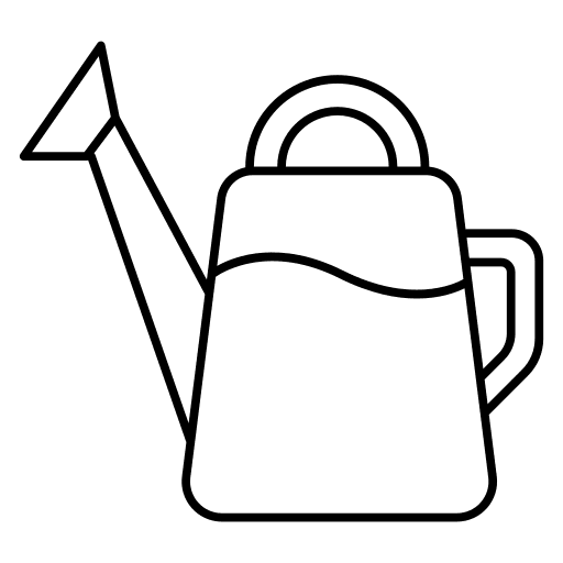 Watering can botany care watering plants icon Watering can botany care watering plants icon