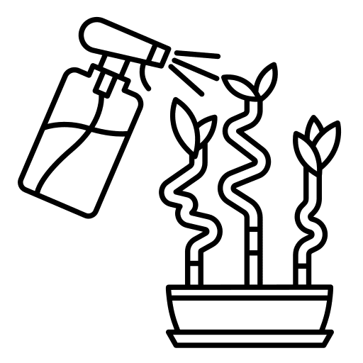 Watering plants botany farming and gardening house plants icon Watering plants botany farming and gardening house plants icon